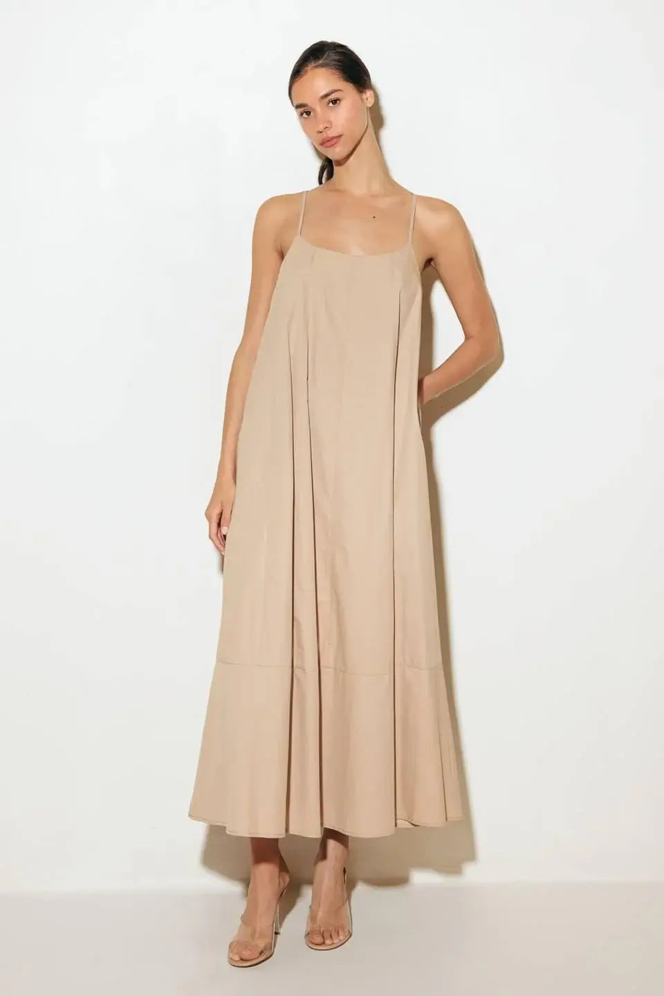 DAISY LANE WOVEN MIDI TENT DRESS - Flying Tomato - Flyclothing LLC