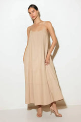 DAISY LANE WOVEN MIDI TENT DRESS - Flying Tomato - Flyclothing LLC