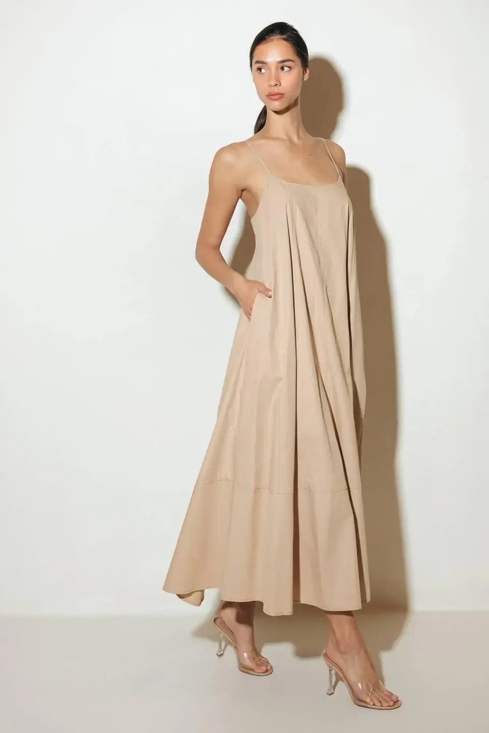 DAISY LANE WOVEN MIDI TENT DRESS - Flying Tomato - Flyclothing LLC