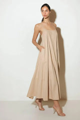 DAISY LANE WOVEN MIDI TENT DRESS - Flying Tomato - Flyclothing LLC