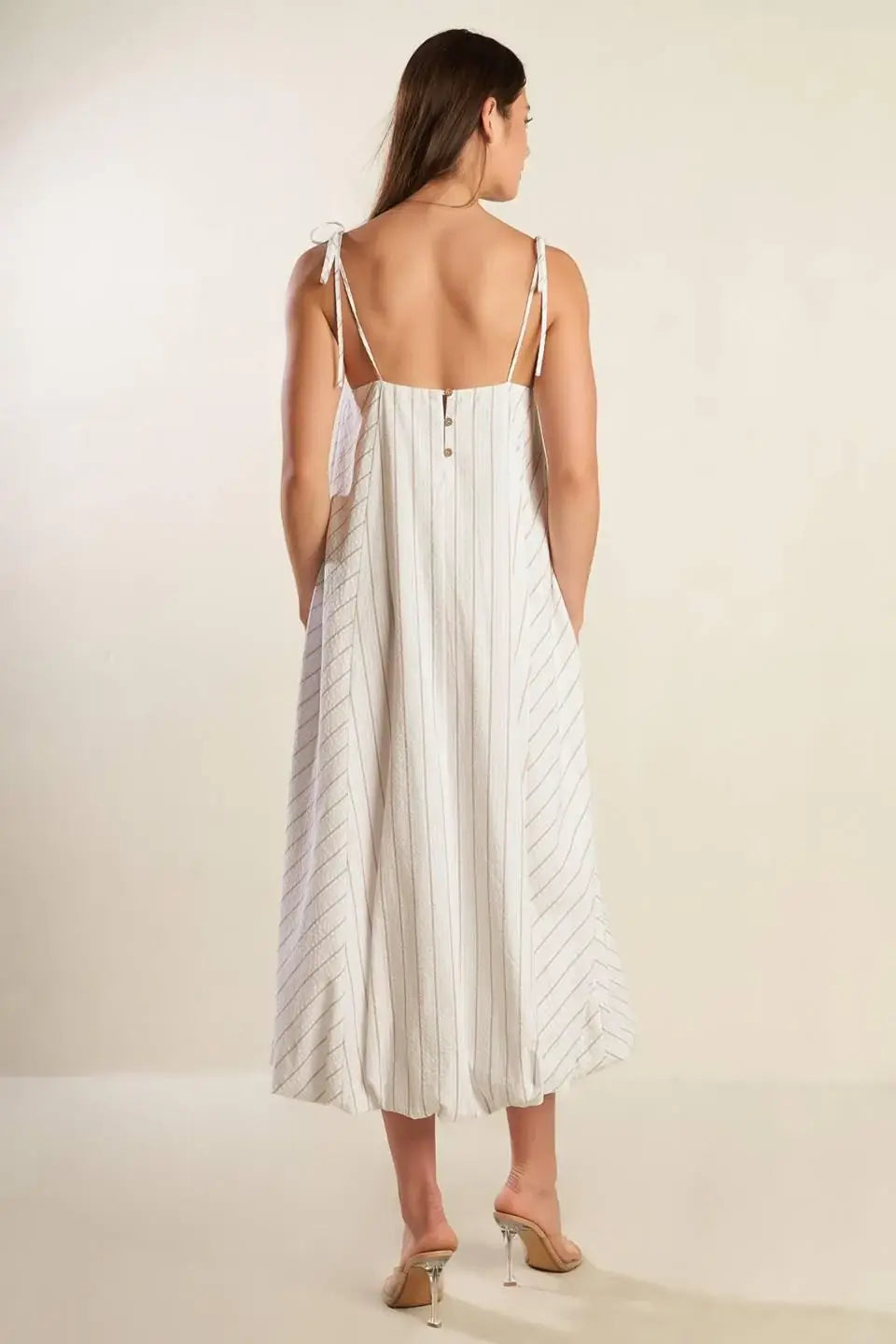 JUST WONDERING WOVEN MIDI DRESS - Flying Tomato - Flyclothing LLC