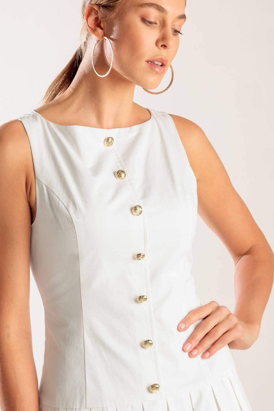 NO COMPARISON WHITE WOVEN MINI DRESS - Flying Tomato - Flyclothing LLC