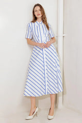 YOU HAD ME AT WOVEN MIDI DRESS - Flying Tomato - Flyclothing LLC