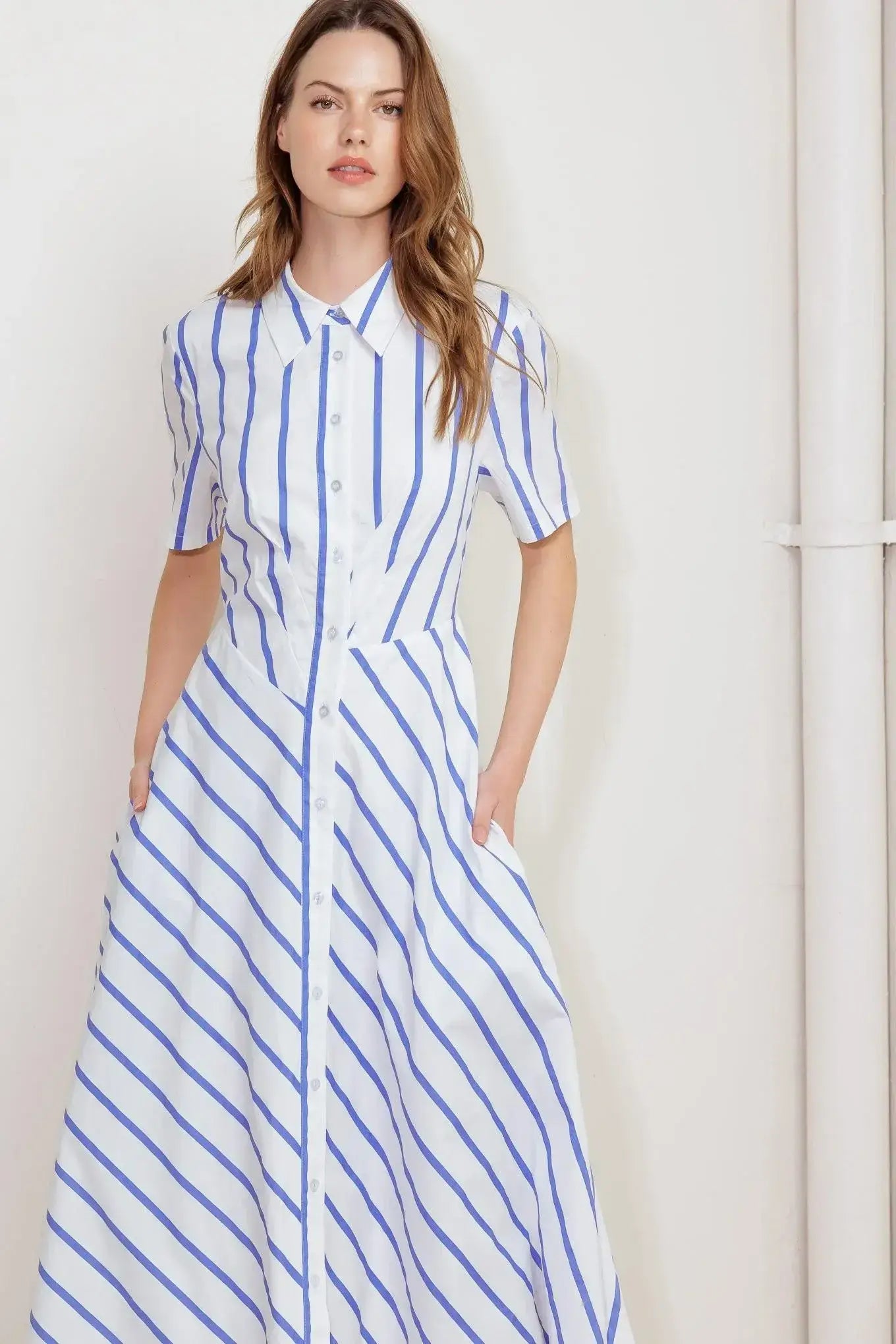 YOU HAD ME AT WOVEN MIDI DRESS - Flying Tomato - Flyclothing LLC