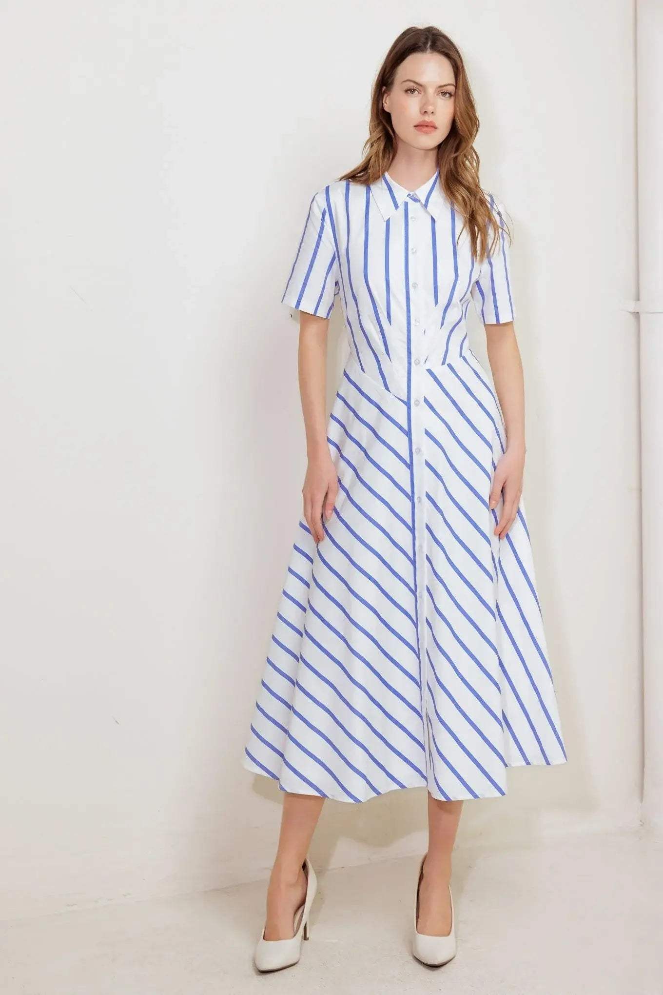 YOU HAD ME AT WOVEN MIDI DRESS - Flying Tomato - Flyclothing LLC