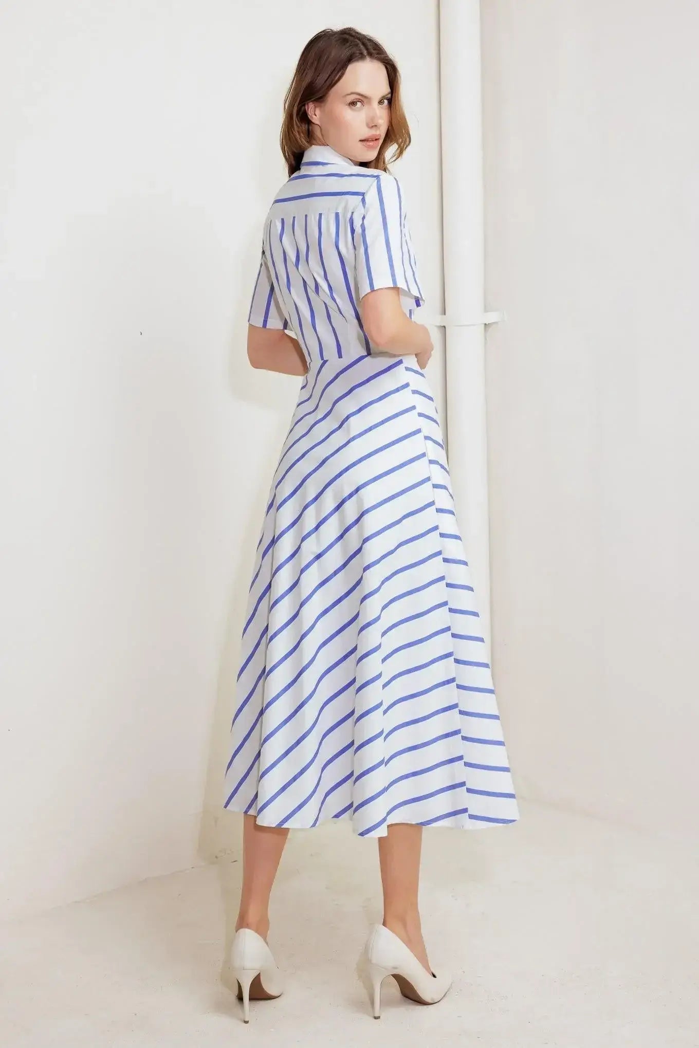 YOU HAD ME AT WOVEN MIDI DRESS - Flying Tomato - Flyclothing LLC