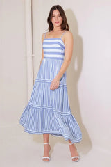 ANYTHING IS POSSIBLE WOVEN MIDI DRESS - Flying Tomato - Flyclothing LLC