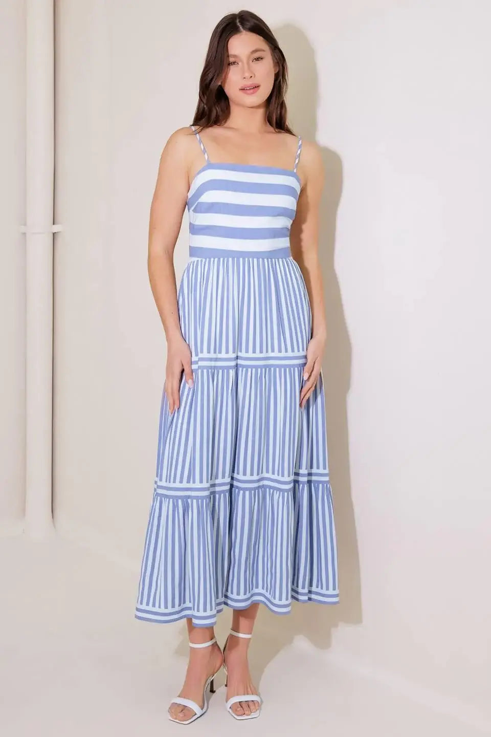 ANYTHING IS POSSIBLE WOVEN MIDI DRESS - Flying Tomato - Flyclothing LLC