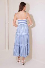 ANYTHING IS POSSIBLE WOVEN MIDI DRESS - Flying Tomato - Flyclothing LLC