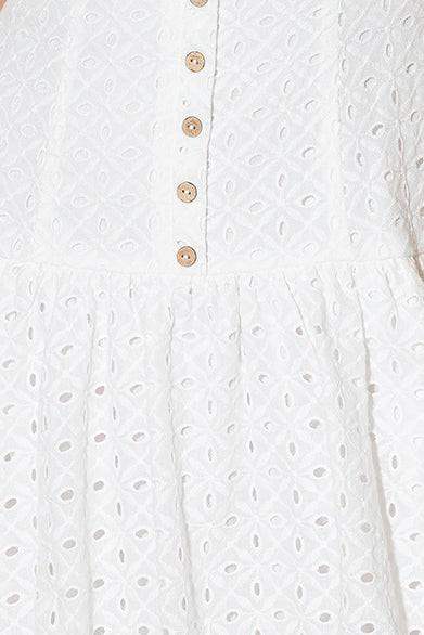 AT FIRST GLANCE WOVEN MINI DRESS - Flying Tomato - Flyclothing LLC