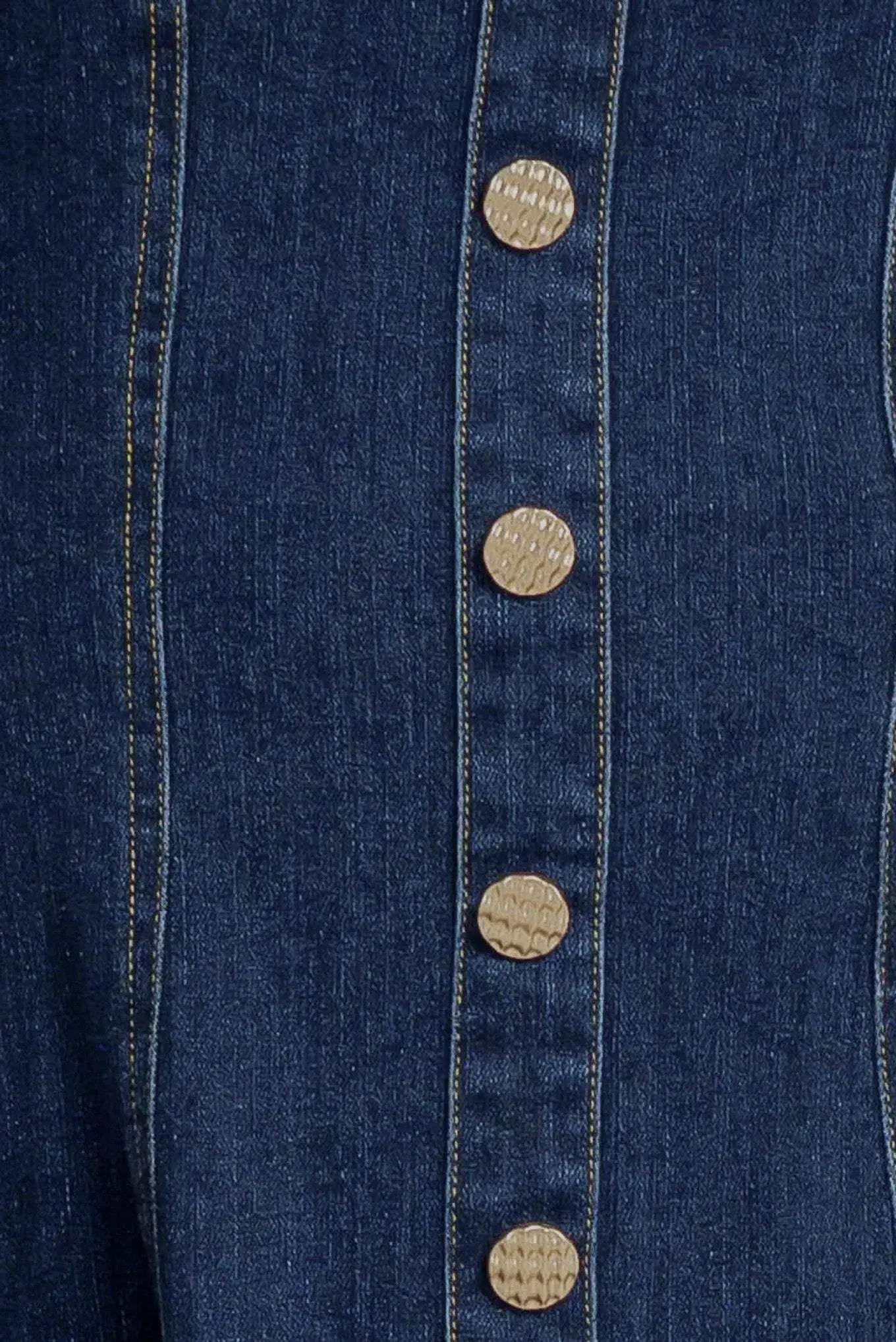 PUFF & PLAY DENIM MINI DRESS - Flying Tomato - Flyclothing LLC