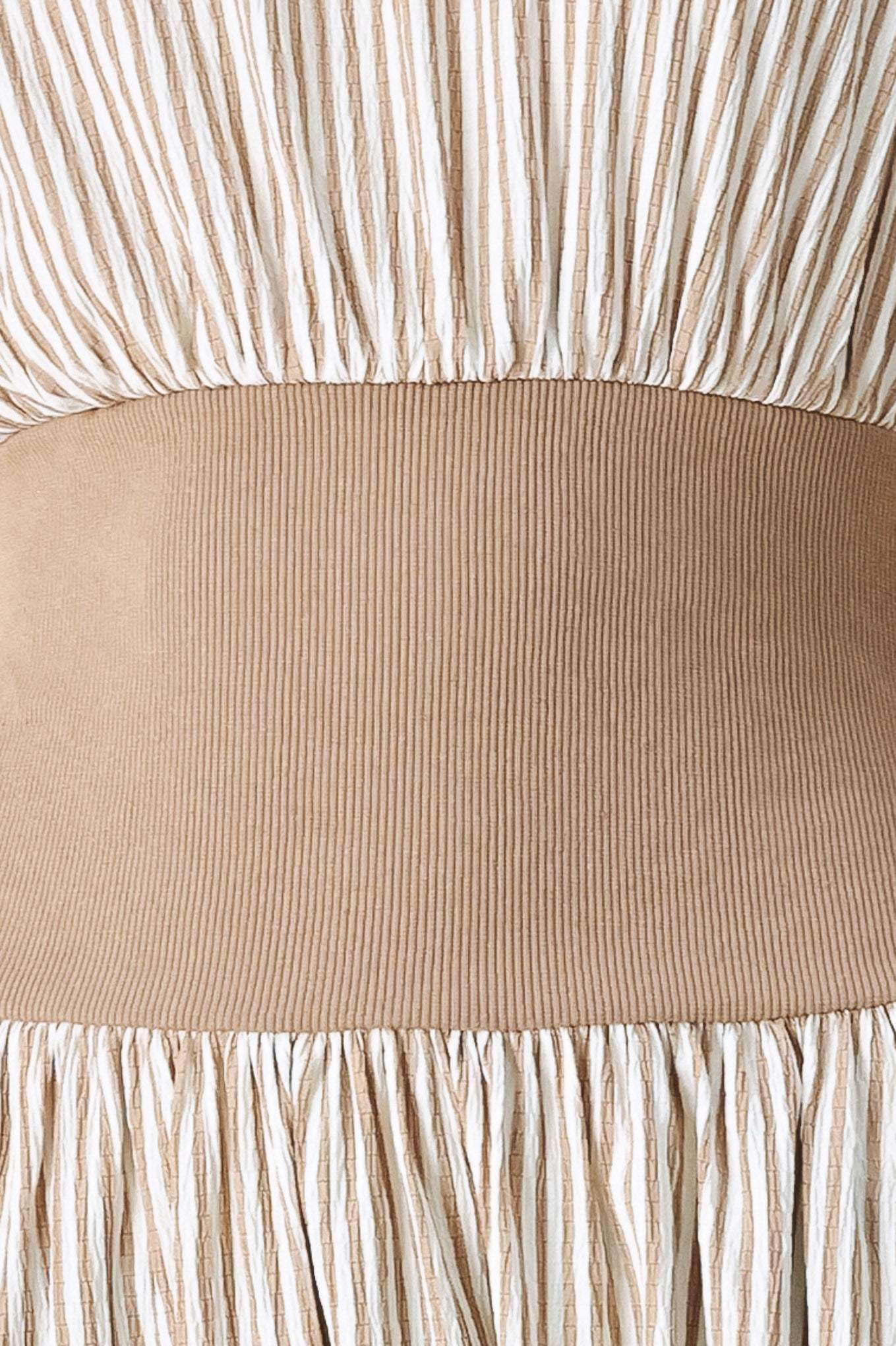 HAMPTONS MORNING STRIPE WOVEN MIDI DRESS - Flying Tomato - Flyclothing LLC