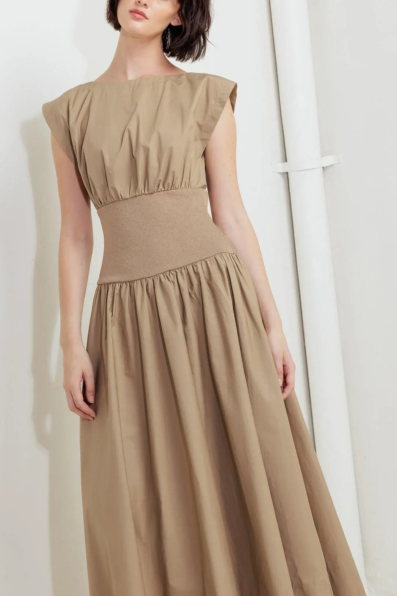 DREAMWEAVER ROMANTIC WOVEN MIDI DRESS - Flying Tomato - Flyclothing LLC