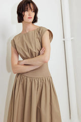 DREAMWEAVER ROMANTIC WOVEN MIDI DRESS - Flying Tomato - Flyclothing LLC