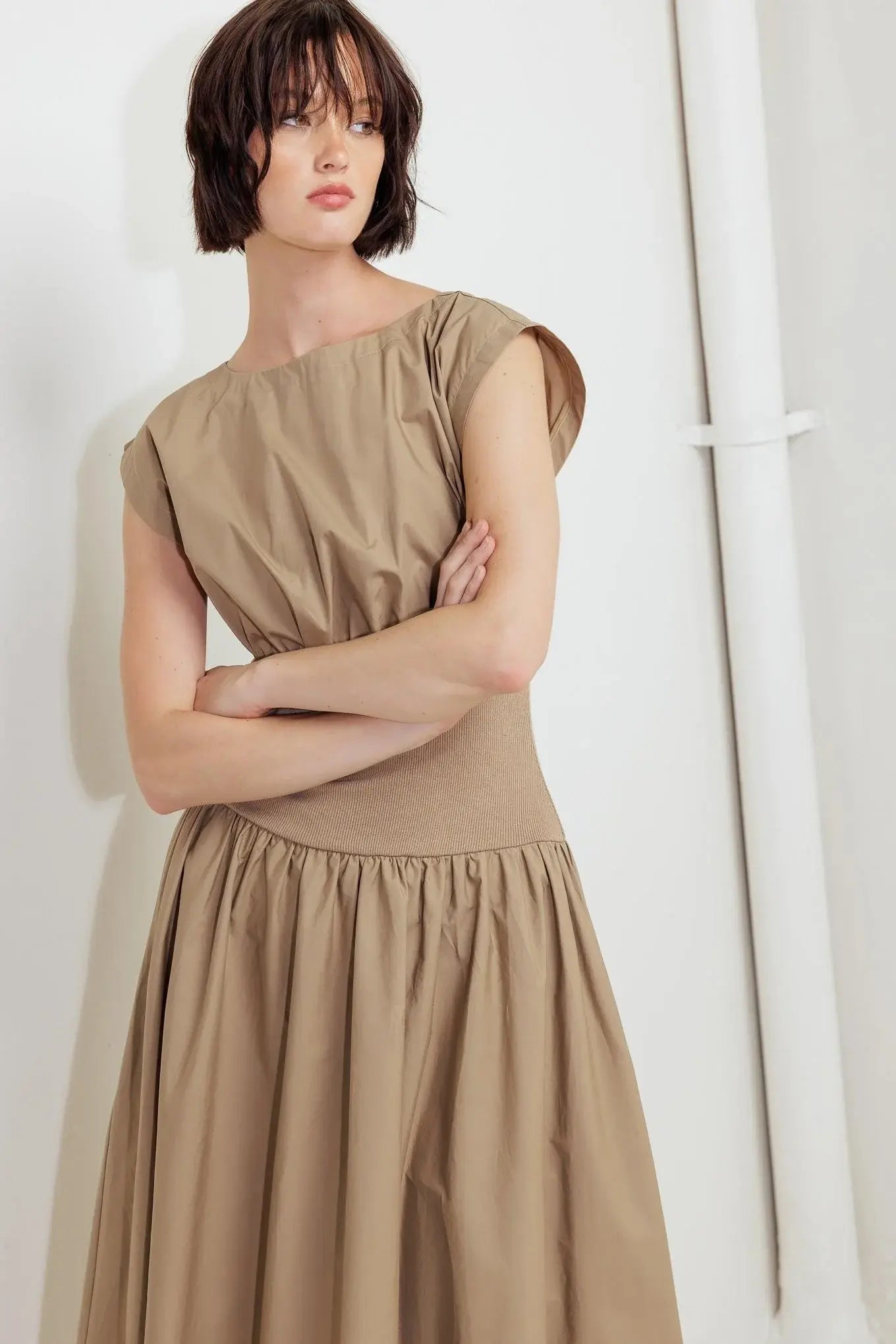 DREAMWEAVER ROMANTIC WOVEN MIDI DRESS - Flying Tomato - Flyclothing LLC