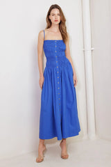 MOONLIGHT ON MY WOVEN MIDI DRESS - Flying Tomato - Flyclothing LLC