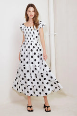 EFFORTLESS DAYS WOVEN MIDI DRESS - Flying Tomato - Flyclothing LLC