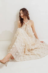 CLOUD NINE GOWN WOVEN ANKLE DRESS - Flying Tomato - Flyclothing LLC