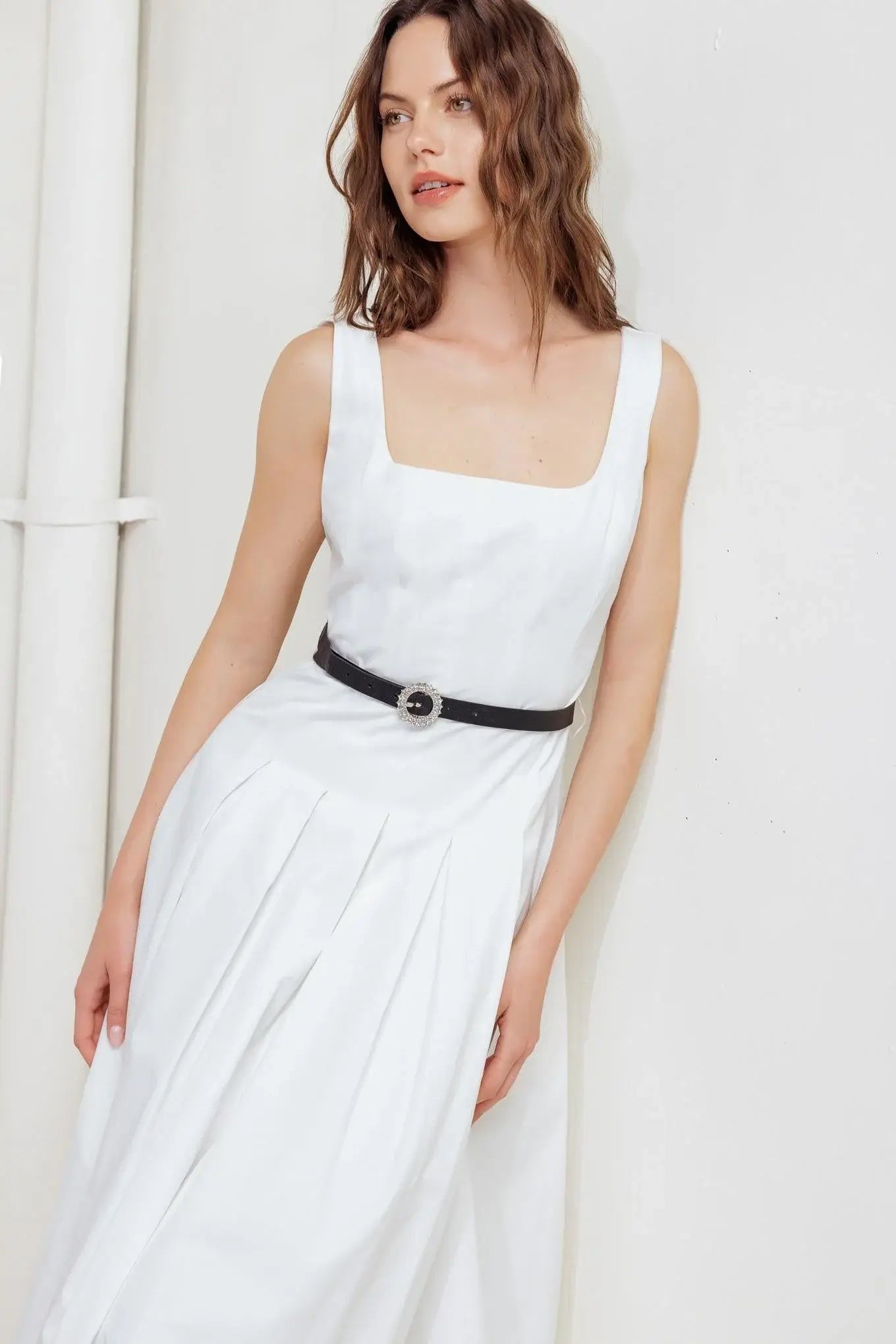SUNDAY REVERIE WOVEN MIDI DRESS - Flying Tomato - Flyclothing LLC
