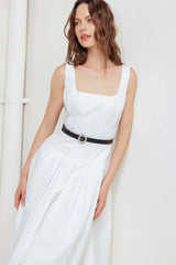 SUNDAY REVERIE WOVEN MIDI DRESS - Flying Tomato - Flyclothing LLC