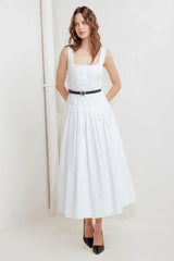 SUNDAY REVERIE WOVEN MIDI DRESS - Flying Tomato - Flyclothing LLC