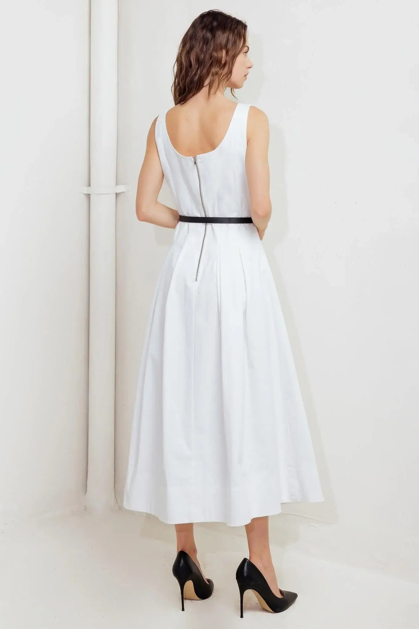SUNDAY REVERIE WOVEN MIDI DRESS - Flying Tomato - Flyclothing LLC