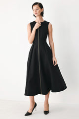 CLAY MODERN SWAY WOVEN MIDI DRESS