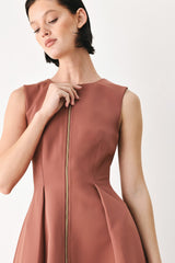 CLAY MODERN SWAY WOVEN MIDI DRESS