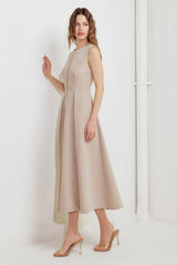 CLAY MODERN SWAY WOVEN MIDI DRESS