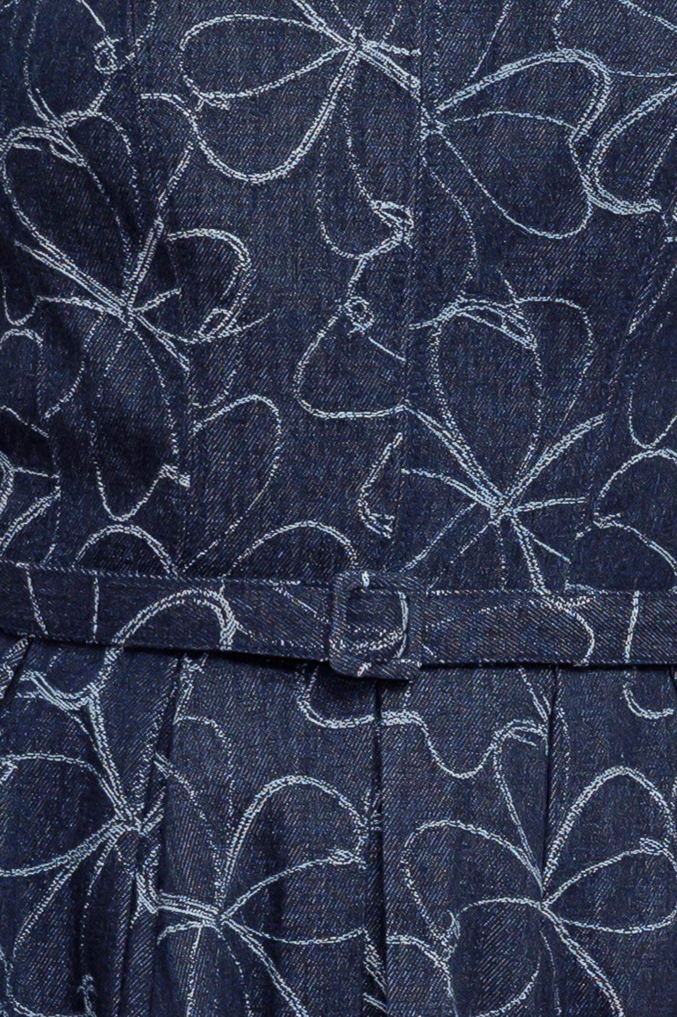 MOONDUST GARDEN DENIM MIDI DRESS - Flying Tomato - Flyclothing LLC