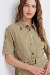 TERRACOTTA TRAIL WOVEN MIDI DRESS - Flying Tomato - Flyclothing LLC