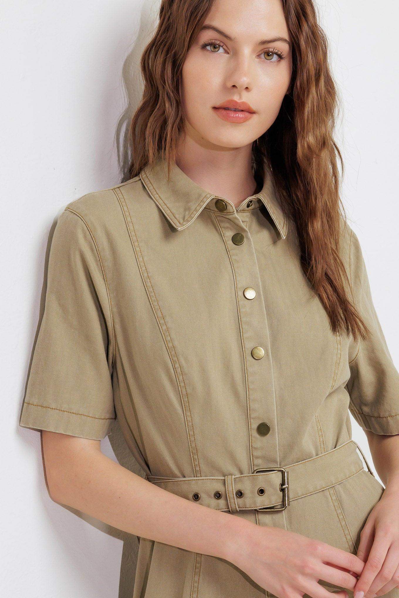 TERRACOTTA TRAIL WOVEN MIDI DRESS - Flying Tomato - Flyclothing LLC