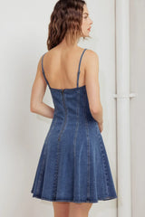 WEEKEND COMMAND DENIM MINI DRESS - Flying Tomato - Flyclothing LLC