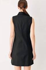 MODERN OFFICE WOVEN MINI DRESS