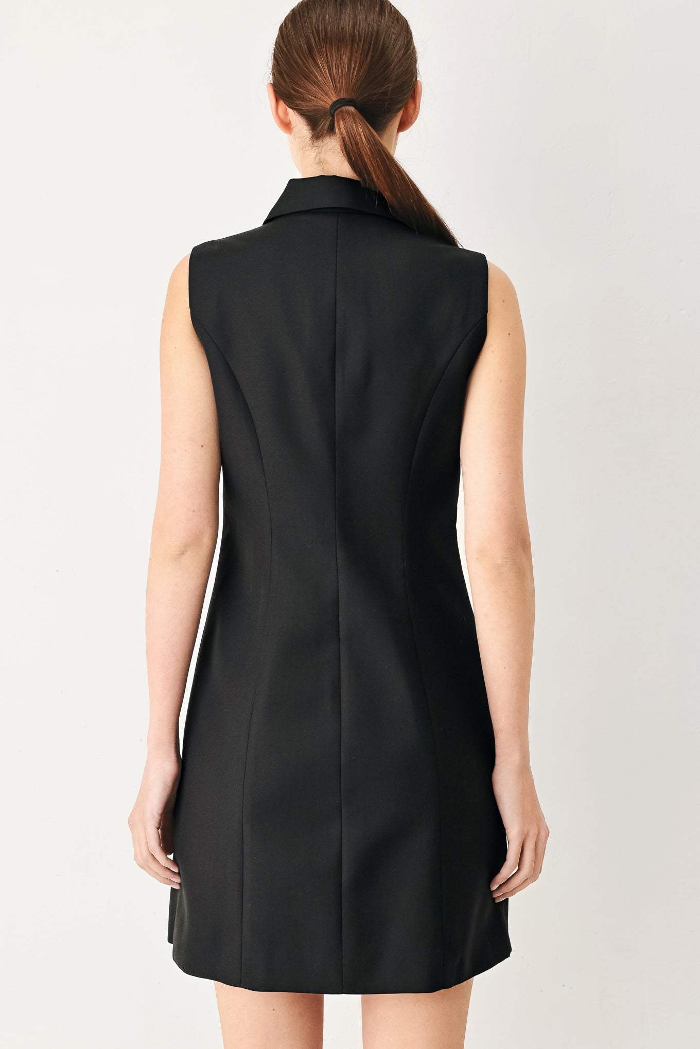 MODERN OFFICE WOVEN MINI DRESS