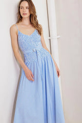 CITY BREEZE WOVEN MIDI DRESS - Flying Tomato - Flyclothing LLC