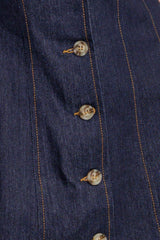 INDIGO TEMPO DENIM MINI DRESS - Flying Tomato - Flyclothing LLC