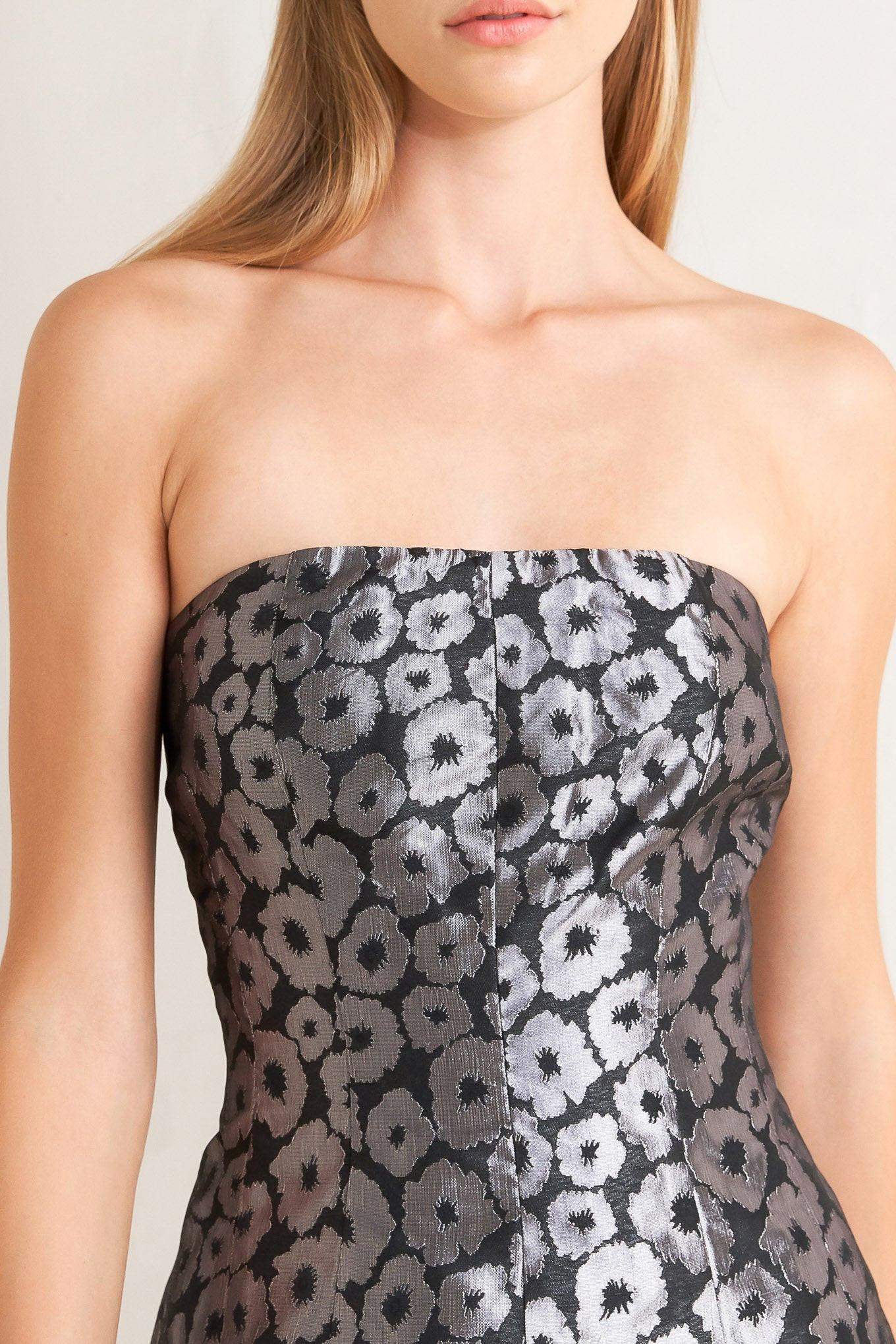 SHINE ON ME WOVEN JACQUARD MINI DRESS - Flying Tomato - Flyclothing LLC