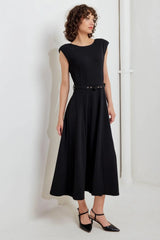 MODERN MONA WOVEN MIDI DRESS - Flying Tomato - Flyclothing LLC