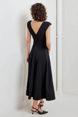 MODERN MONA WOVEN MIDI DRESS - Flying Tomato - Flyclothing LLC