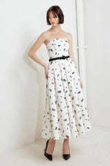 LOVELY CULTIVATED WOVEN MIDI DRESS - Flying Tomato - Flyclothing LLC