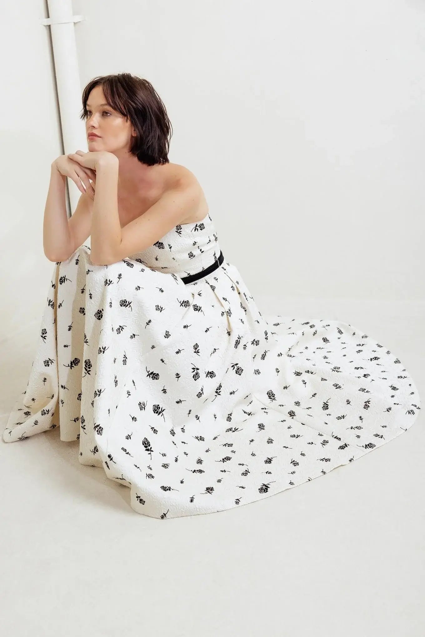 LOVELY CULTIVATED WOVEN MIDI DRESS - Flying Tomato - Flyclothing LLC
