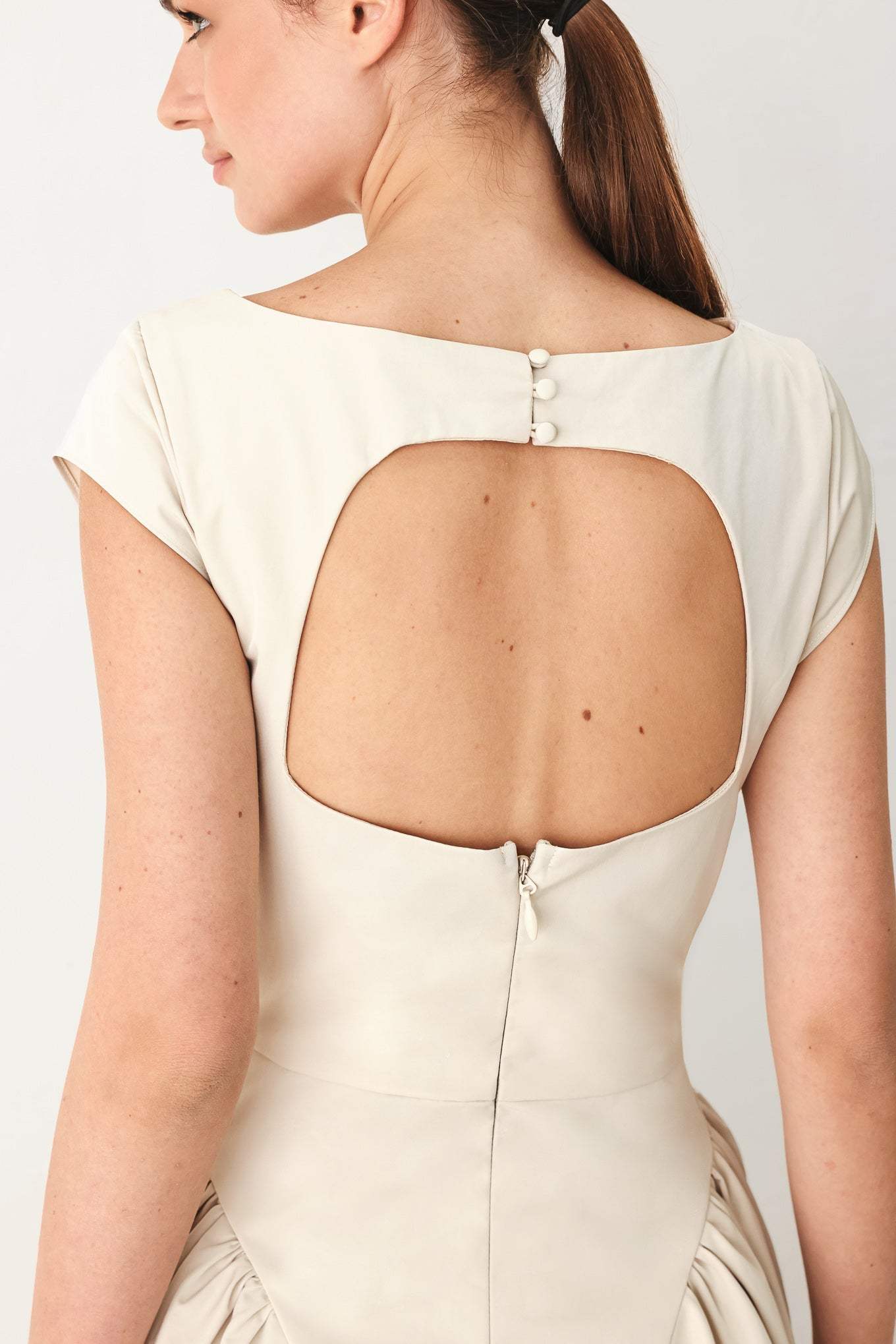 POLISHED OCCASION WOVEN MIDI DRESS