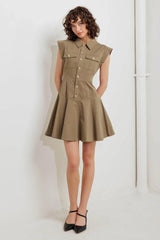 MISSION MUSE WOVEN MINI DRESS - Flying Tomato - Flyclothing LLC
