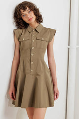 MISSION MUSE WOVEN MINI DRESS - Flying Tomato - Flyclothing LLC