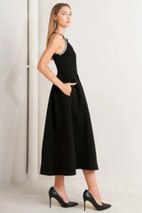 GALAXY CHARM WOVEN MIDI DRESS - Flying Tomato - Flyclothing LLC