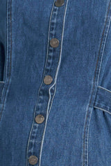ICON VINTAGE DENIM MIDI DRESS - Flying Tomato - Flyclothing LLC