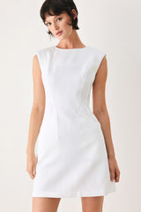 THE MODERN ICON WOVEN SHIFT DRESS