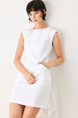 THE MODERN ICON WOVEN SHIFT DRESS - Flying Tomato - Flyclothing LLC
