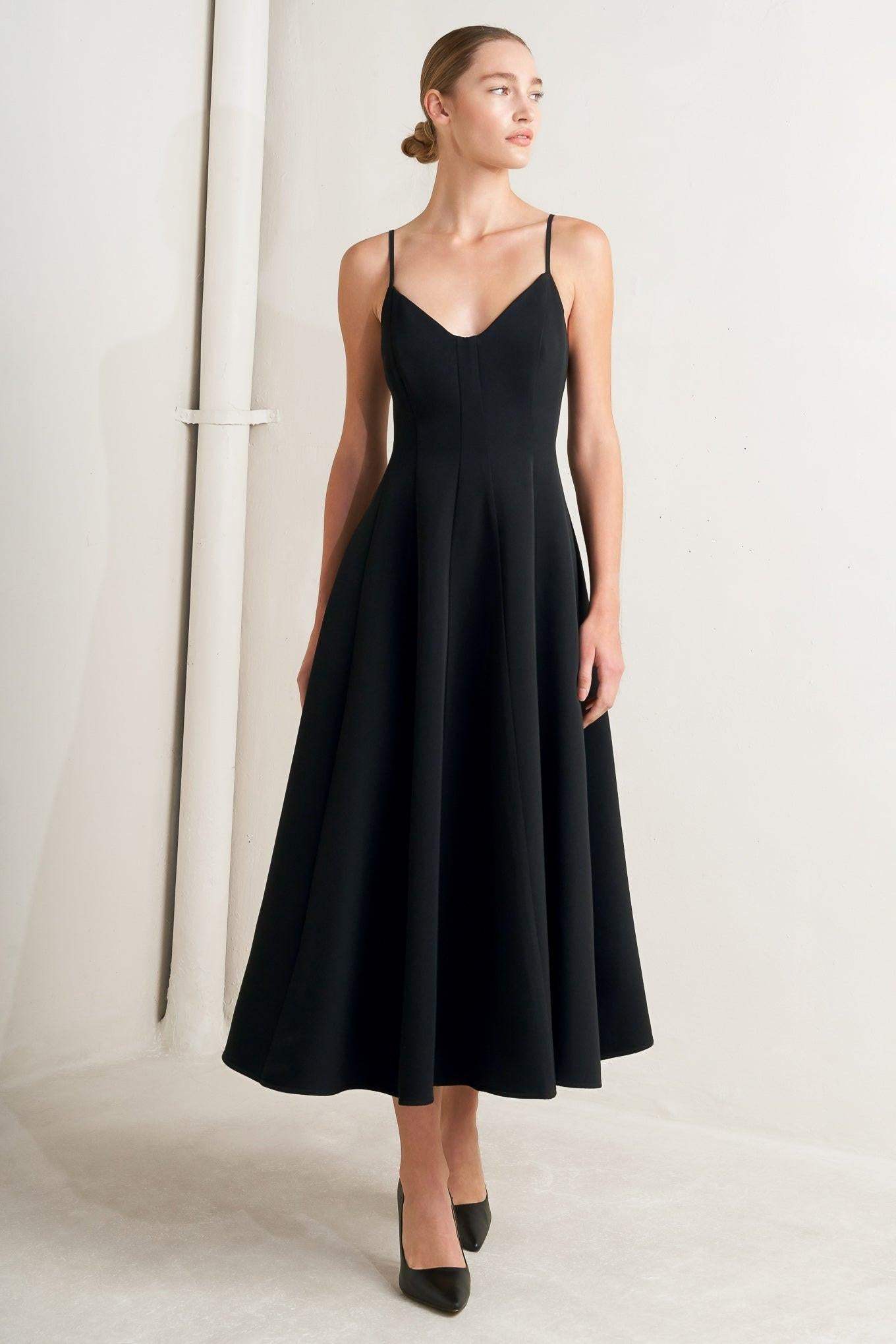 PURE INTENTION WOVEN MIDI DRESS - Flying Tomato - Flyclothing LLC